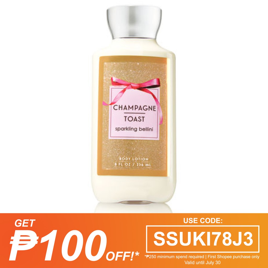 Bath & Body Works Champagne Toast Body Lotion 236ml | Shopee Philippines