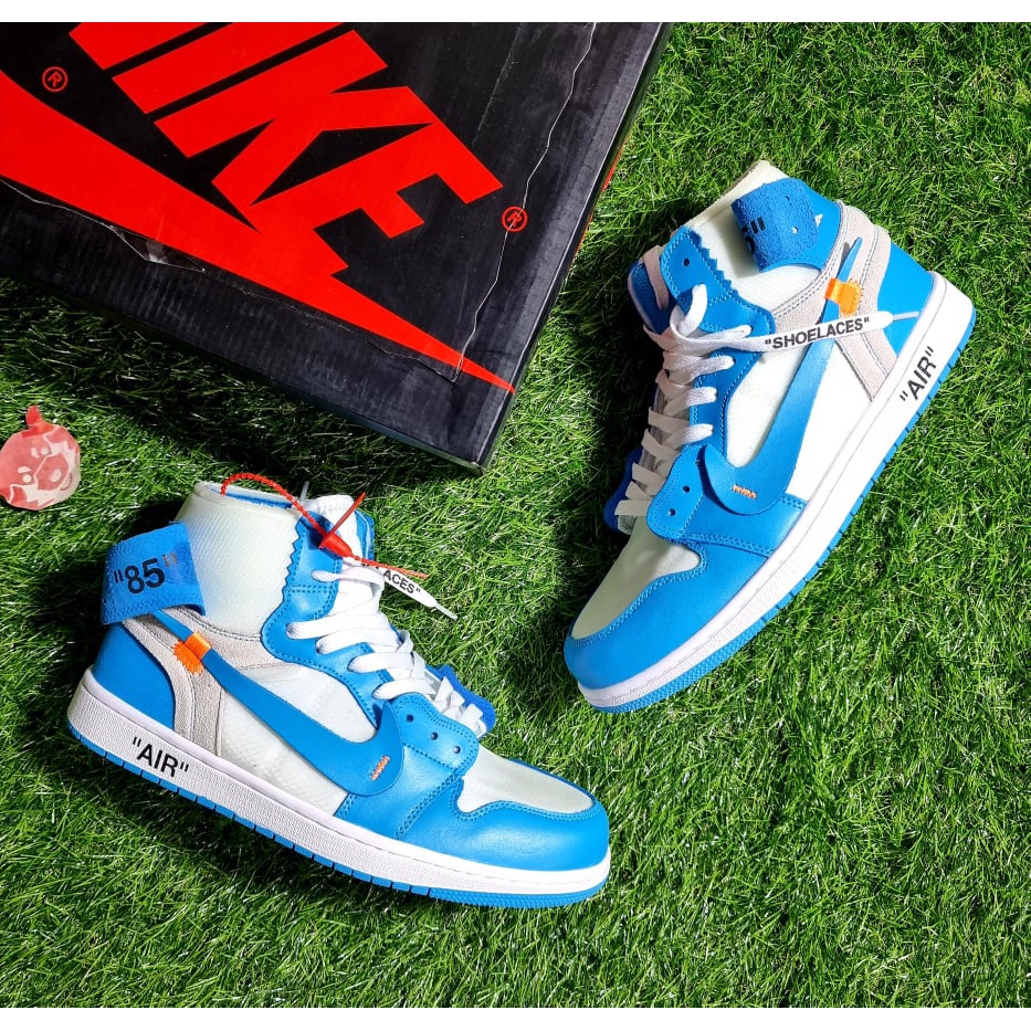 off white blue retro 1