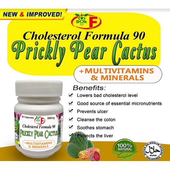 PRICKLY PEAR CACTUS FORMULA 90 CHOLESTEROL Shopee Philippines