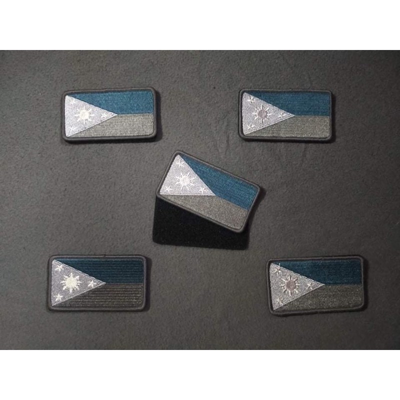 PHILIPPINES FLAG VELCRO PATCH EMBROIDERED VELCRO PATCH ARMBAND VELCRO