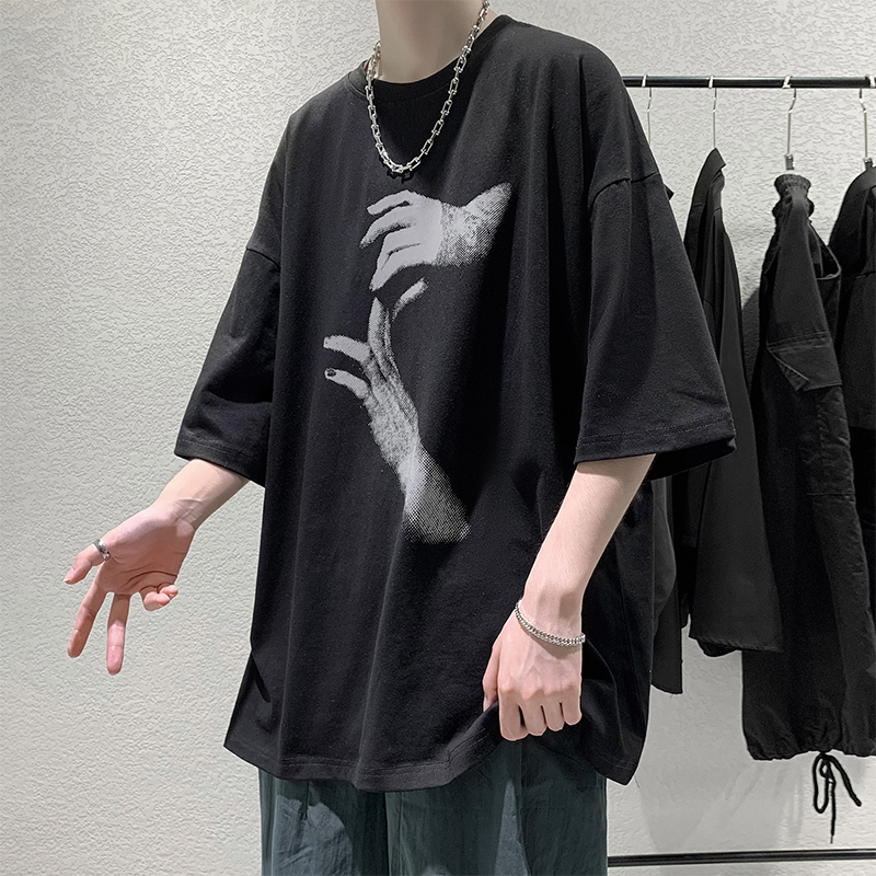 【3 Colors 】summer Korean Style T Shirt For Men Oversized Shirt For Men Mens Fashion Hand 