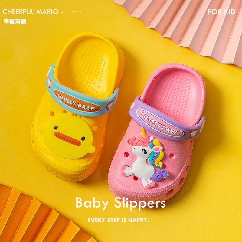 Boys and Girls Cartoon Non-slip Closed Toe Sandals