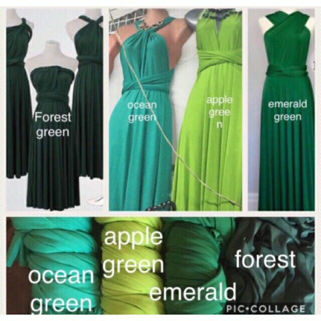 forest green infinity dress