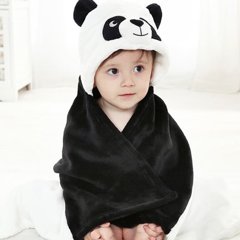 panda hooded towel
