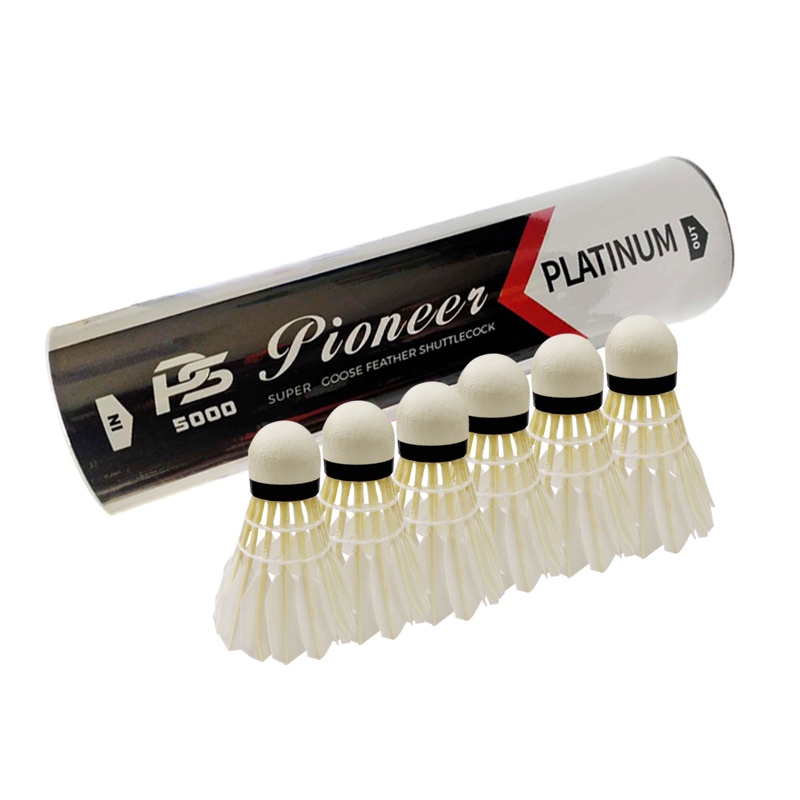Pioneer Badminton Feather Shuttlecock Platinum Tube (6pcs inside