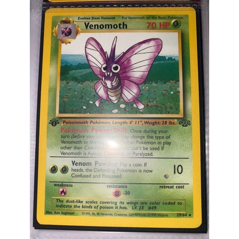 1st edition Pokemon venomoth | Shopee Philippines