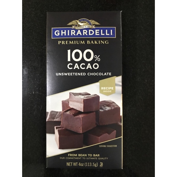 Ghirardelli 100 Cacao Unsweetened Chocolate Baking Bar Recipes