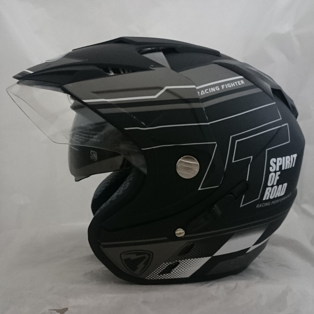 Download Motorcycle helmet SNI DMN 2 visor R-9 Black Doff ash ...