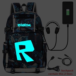 □ROBLOX luminous R game social network surrounding backpack student school bag new 2019 new #2