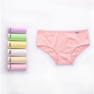 COD️6Pieces Women's Panties Ladies Underwear Candy Color Cotton Low Waist Panty Lingerie L-XL-XXL #7
