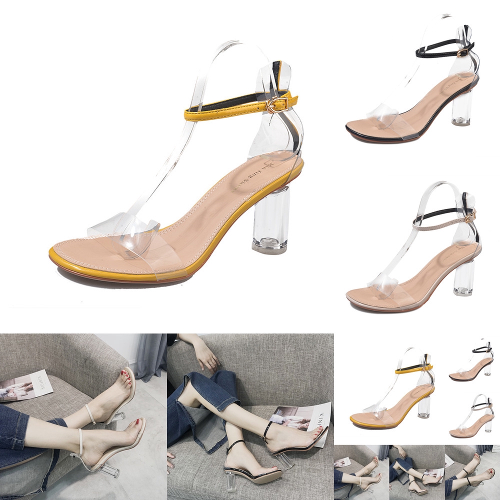 round heel sandals