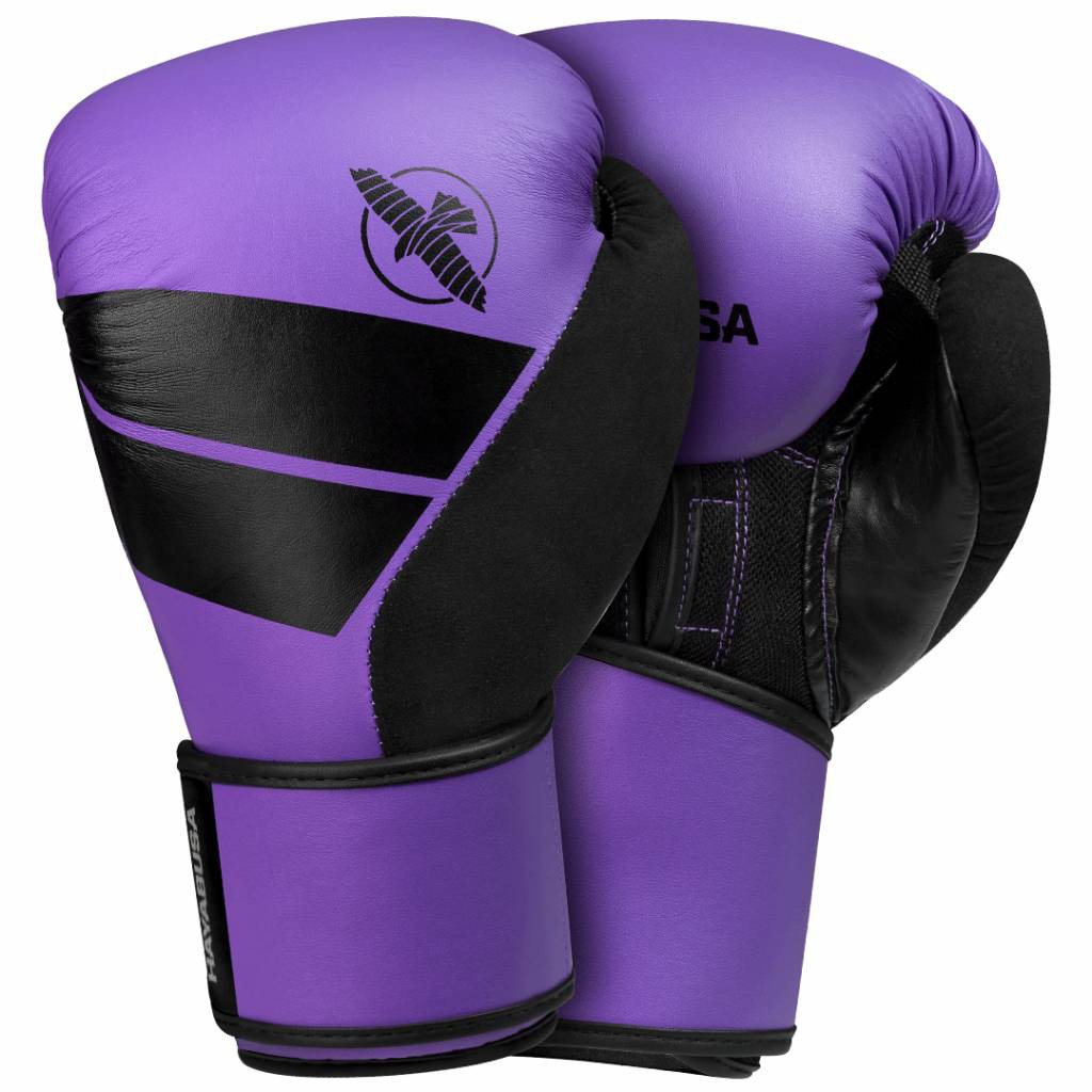 purple kickboxing gloves