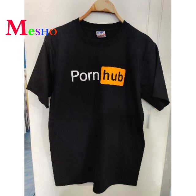 PornHub Shirt Plus Size White Black Tops Women Men Unisex Shopee