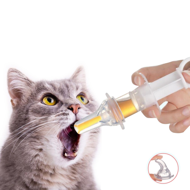 Syringe feeder Oral Syringe for Newborn Pet to drink water to feed