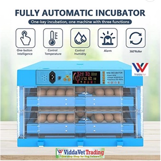 Viddapet 128 Eggs Incubator with Automatic Egg Turning Humidity & Temperature Control Incubator 220V