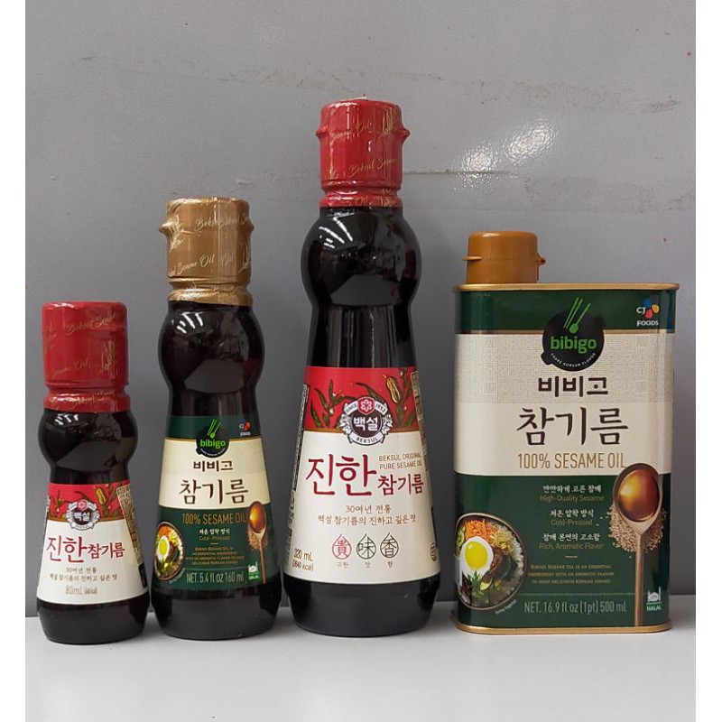 Korean sesame oil (80ml, 160ml, 370ml & 500ml) Shopee Philippines