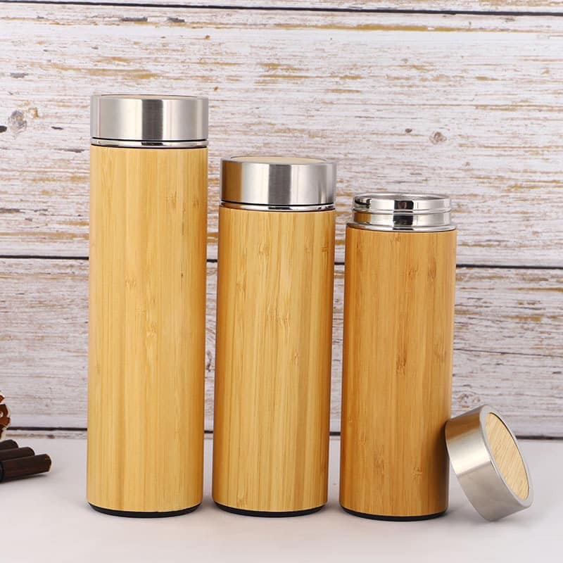 flask with strainer