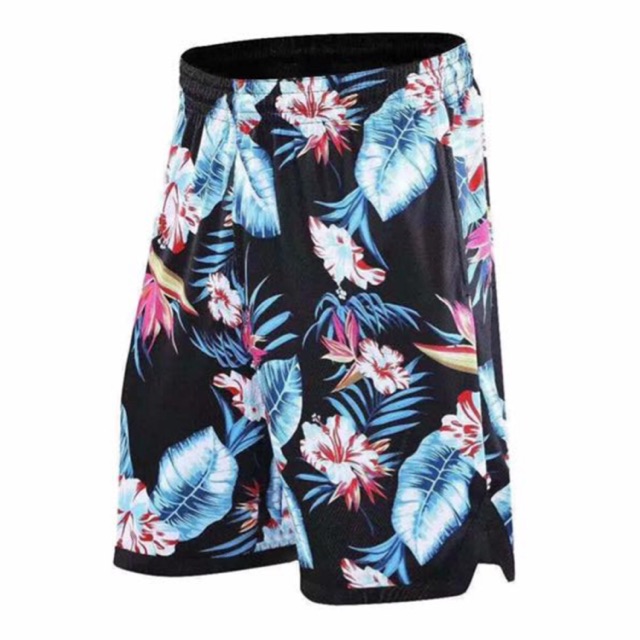 hibiscus basketball shorts