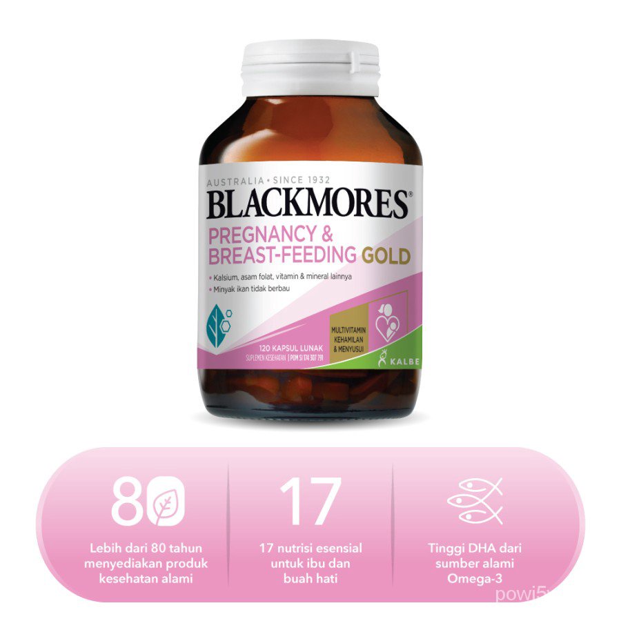 Blackmores Pregnancy and Breastfeeding Gold isi 120 Kalbe BPOM qGHF