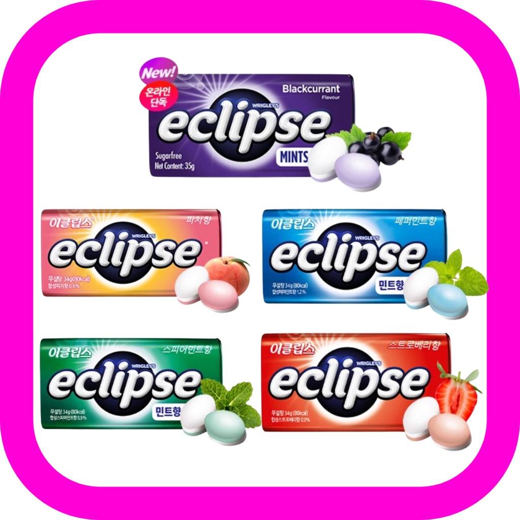 [Eclipse] Eclipse Sugarfree Mints Candy 5 Flavors / Pepper Mint