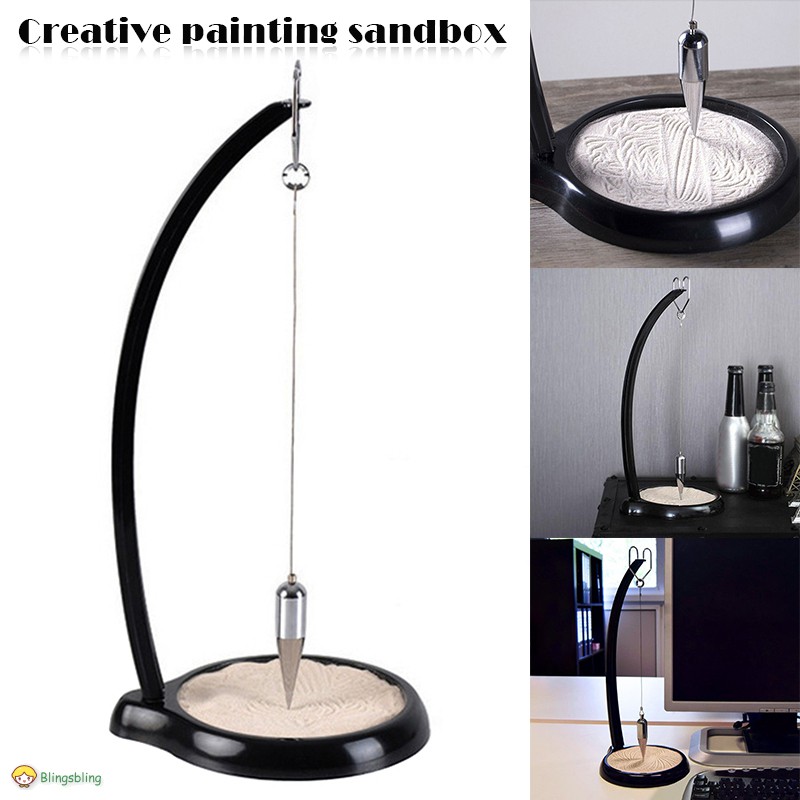 Gravity Sand Pendulum Release Stress Innovative Drawing Desktop