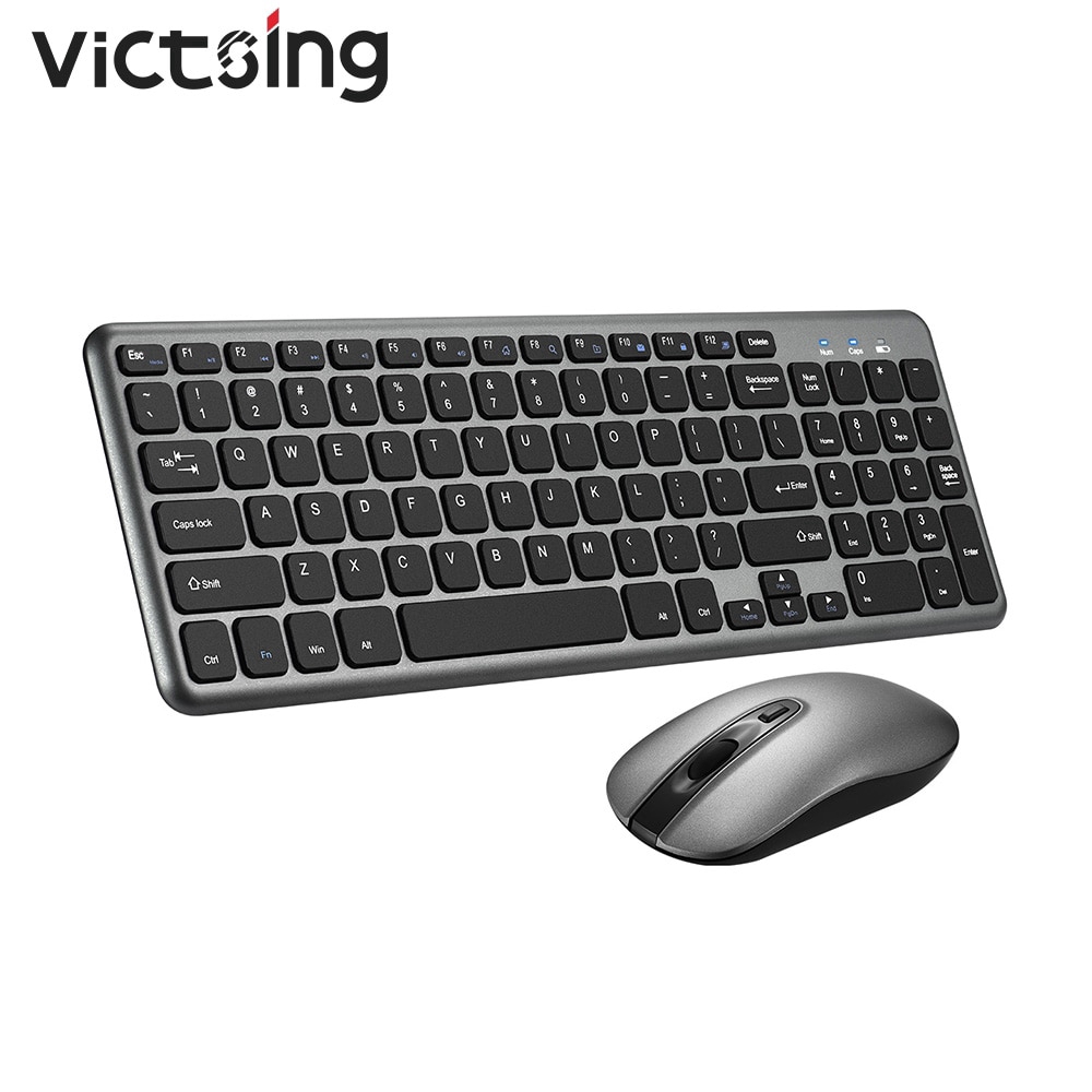 VICTSING PC209 Wireless Keyboard And Mouse Combo Set Ultra Slim