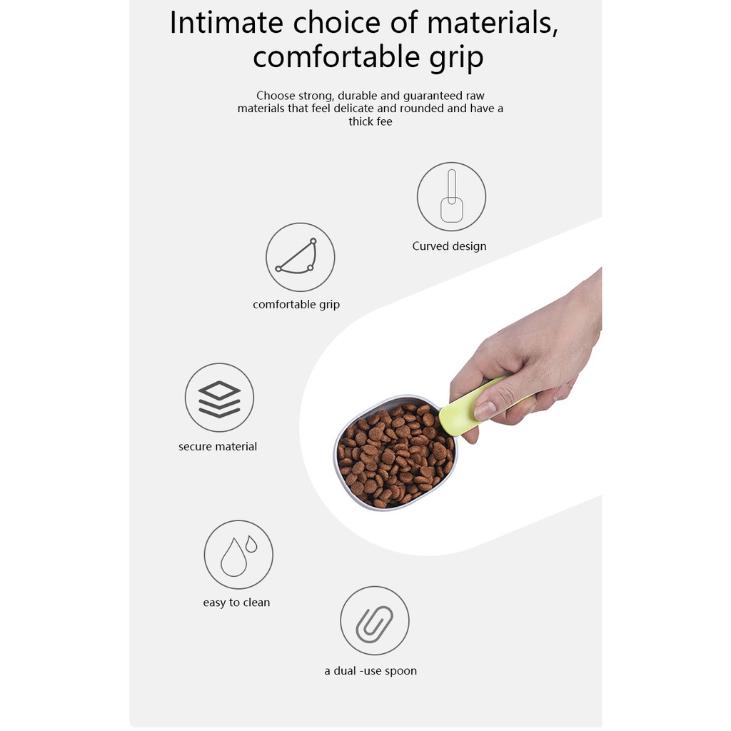 Pet Food Spoon Dog Cat Food Grain Treats Scoop Bag Sealing Clip Multi function Measuring Spoon #9