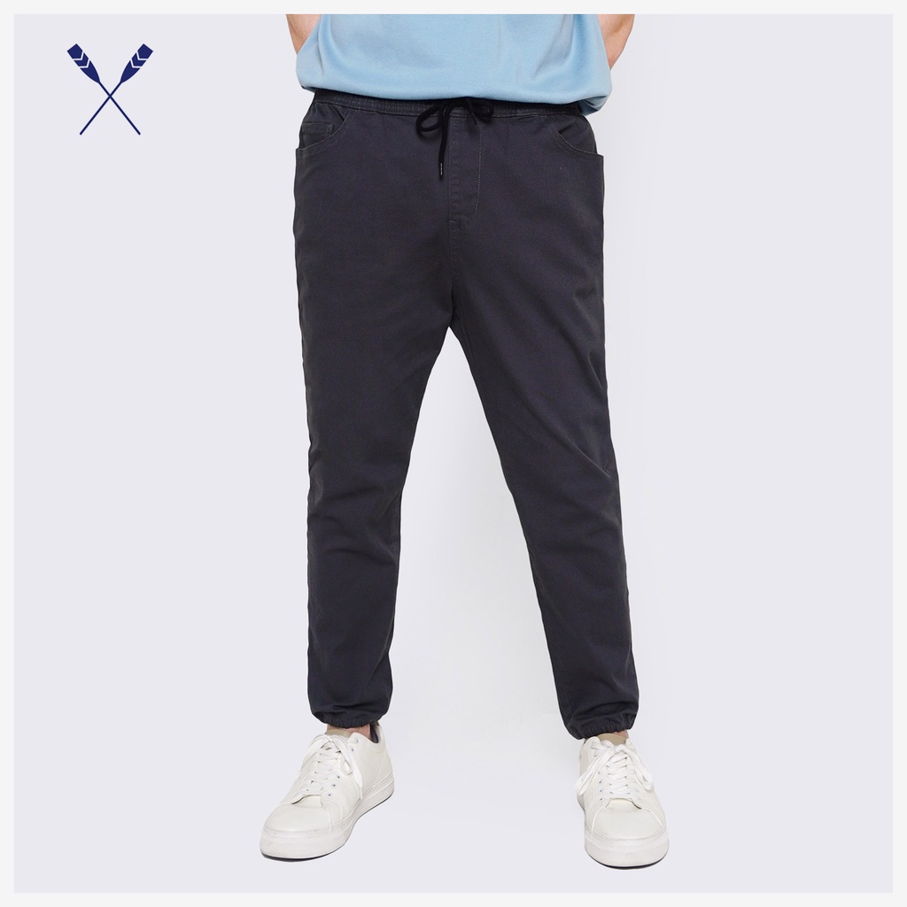Regatta Slim Fit Drawstring Trousers For Men (Dark Gray) Shopee