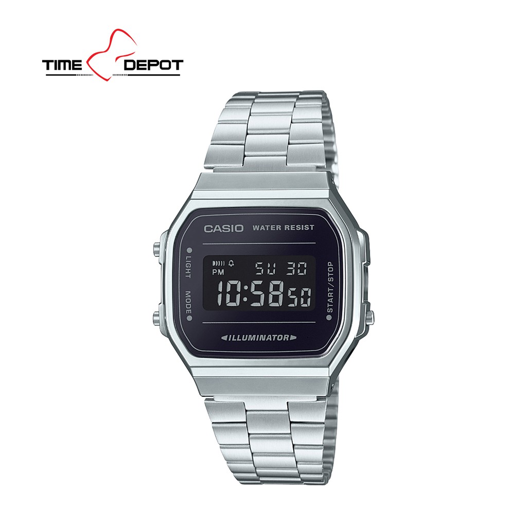 casio digital steel watch