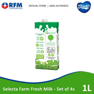 Selecta Farm Fresh Milk 1 Liter - set of 4s | Shopee Philippines