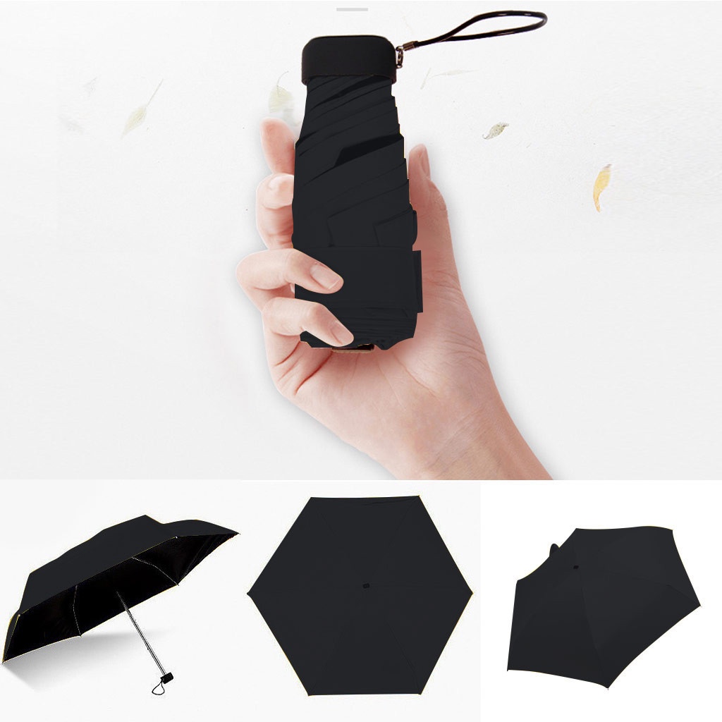 Mini Women Pocket Small Umbrella UV Paraguas Sun Umbrella Rain