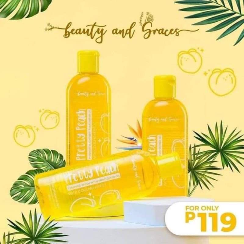 Pretty Peach Feminine Wash With Sunflower Oil by Beauty and Graces