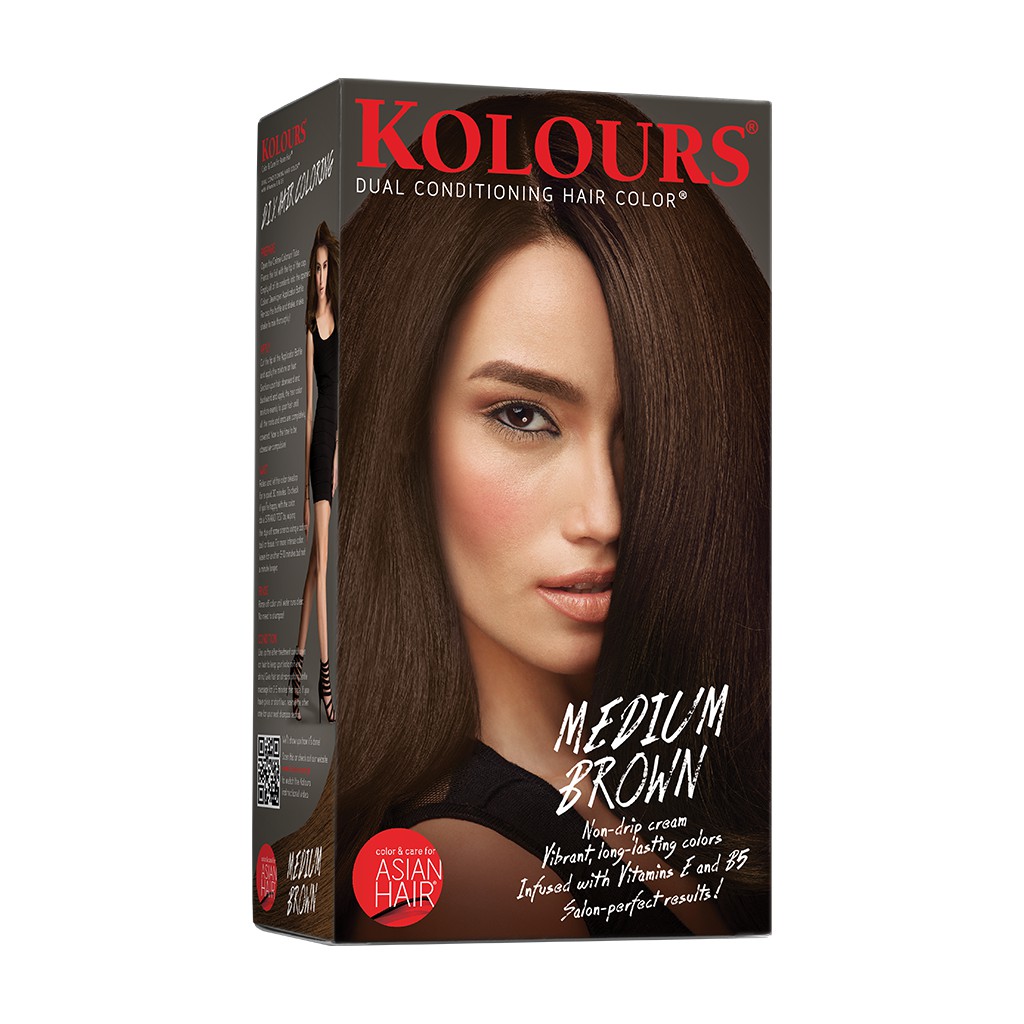 Kolours Hair Dye Medium Brown 120ml Shopee Philippines