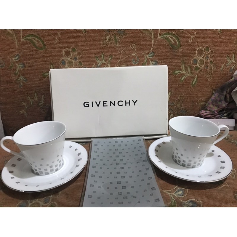 GIVENCHY Cup & Saucer Set authentic (unused) Shopee Philippines