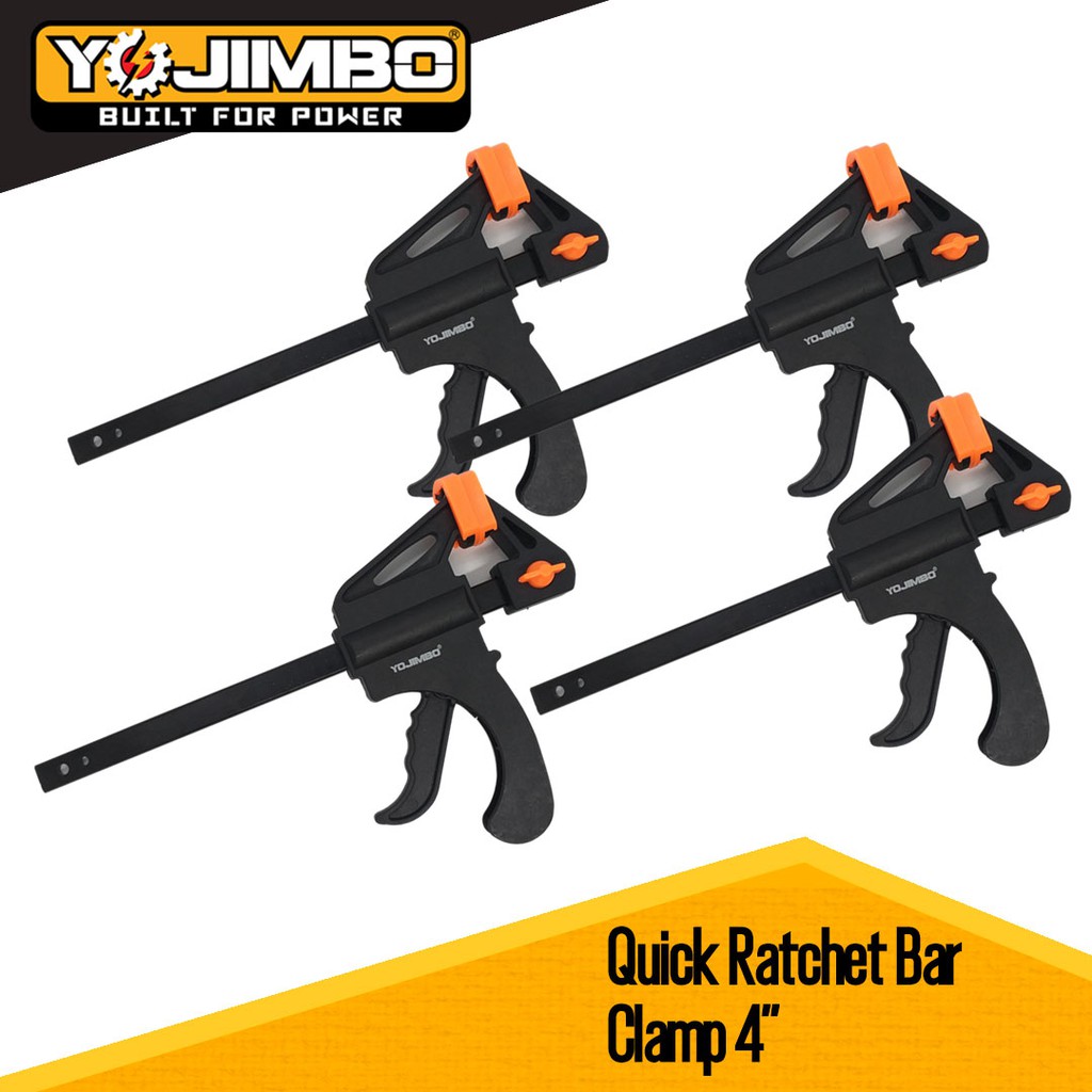 Quick Ratchet Bar Clamp 4" ( Set of 4 pcs) Shopee Philippines