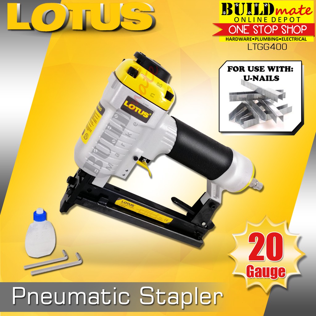 Lotus Pneumatic Air Brad Nailer (Nail Gun) / Stapler for UNails