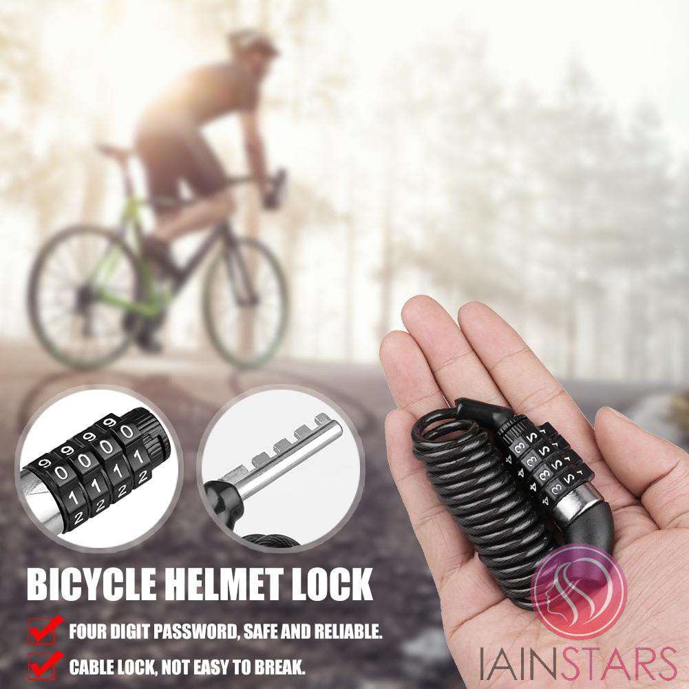 anti theft cable on bike