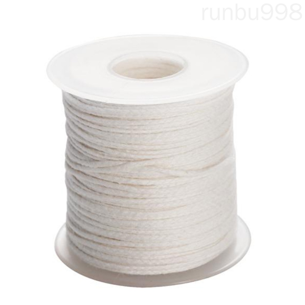 1 Roll Cotton Candle Wick Smokeless Candle Wick 61 Meters for DIY Handmade Candle Making runbu998 store
