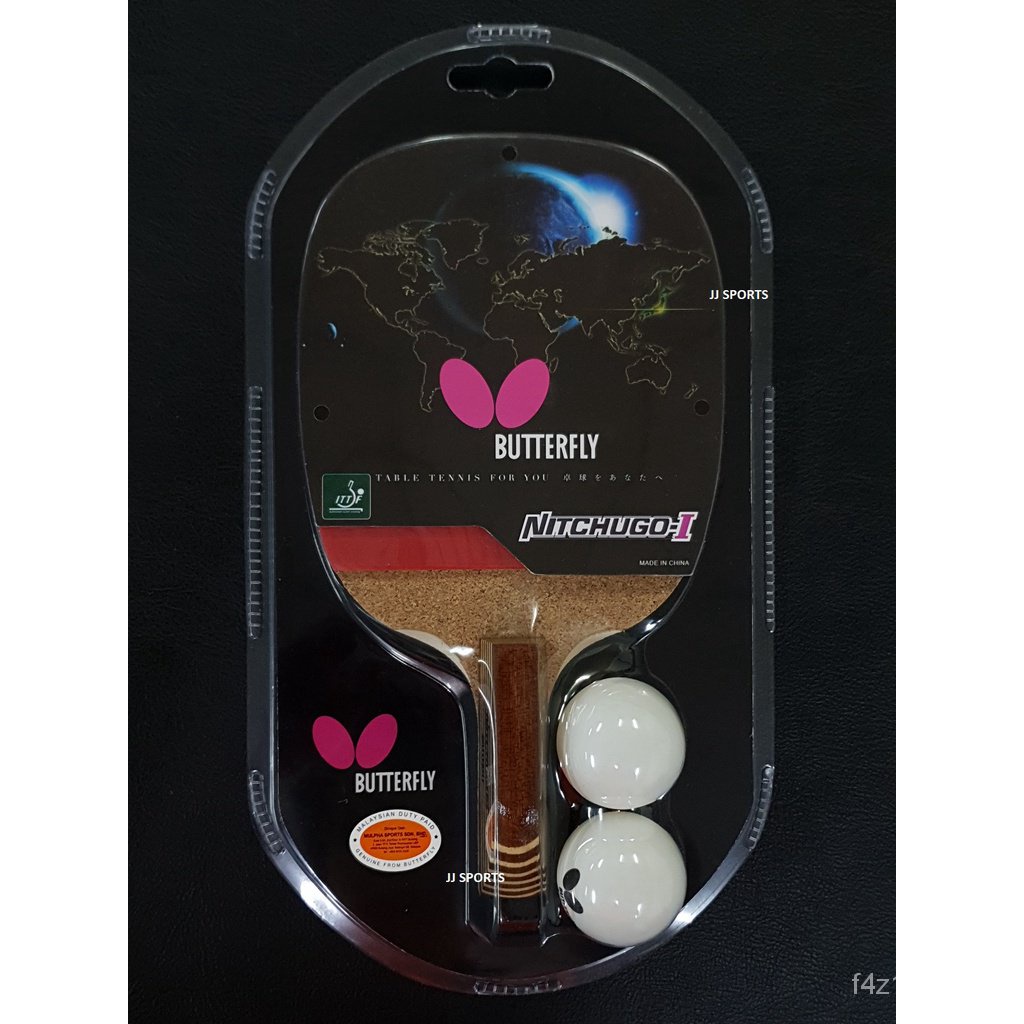 Butterfly NitchugoI Penhold Table Tennis Wood Racket Preassembled With