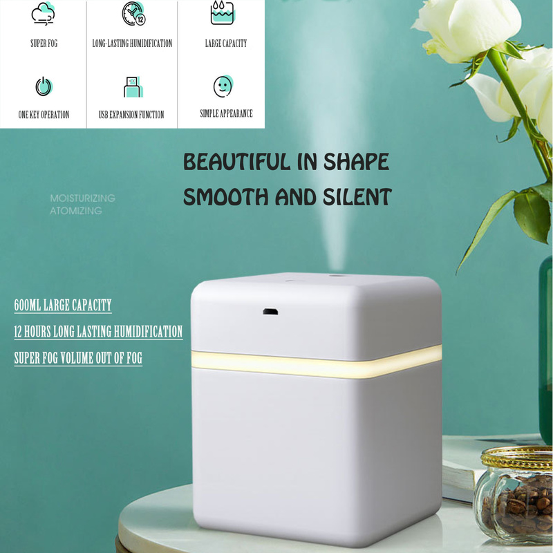 Super Enhanced Hydroponic Machine New Usb Mini Humidifier Household Silent Humidifier Desktop 600ml Water Replenisher Shopee Philippines
