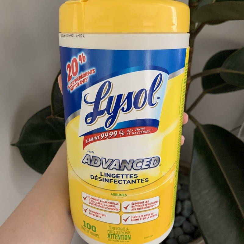 Lysol Advanced Disinfectant Wipes 100 Pulls Shopee Philippines
