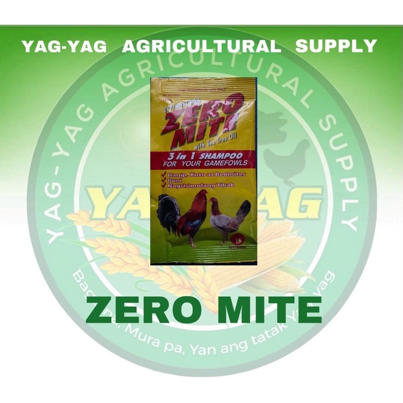 Zero mite shampoo fo Gamefowl 10 ml (per sachet) Shopee Philippines