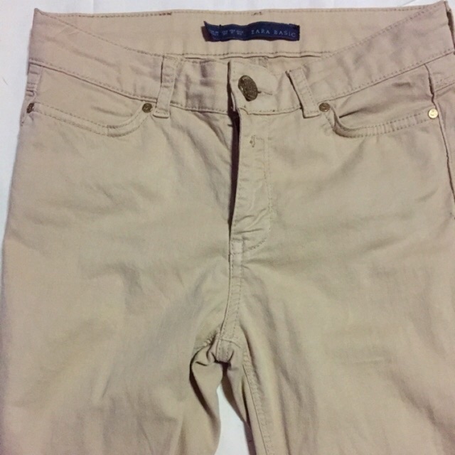 zara khaki jeans