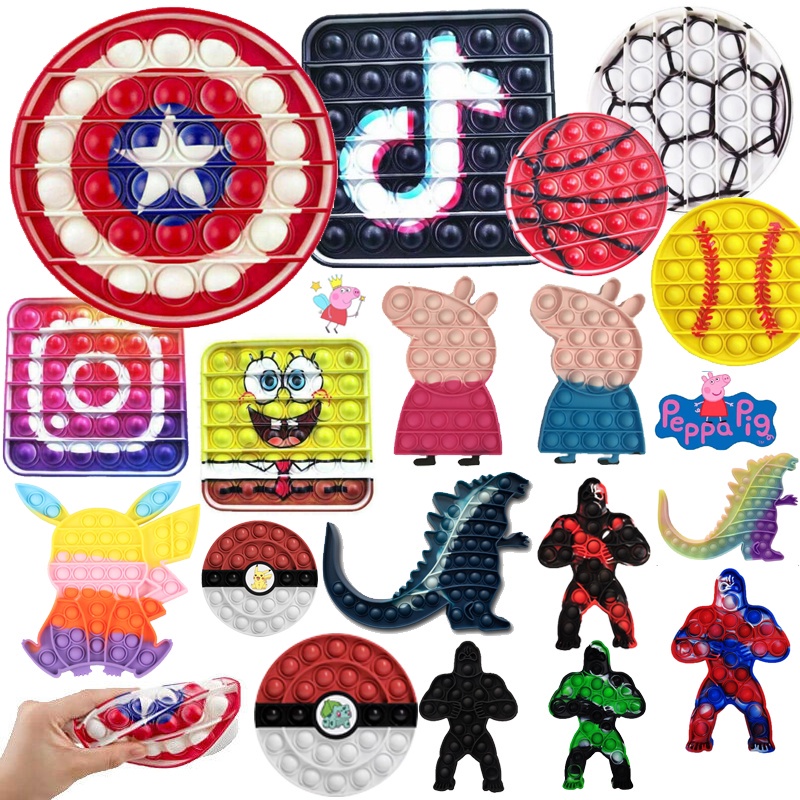 2PCS Tiktok Push Pop It Fidget Toy educational Toys for kids/Simple