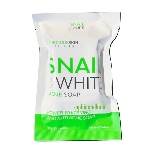 snail white acne soap benefits