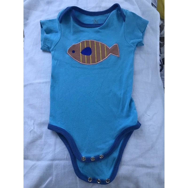 fish onesie baby