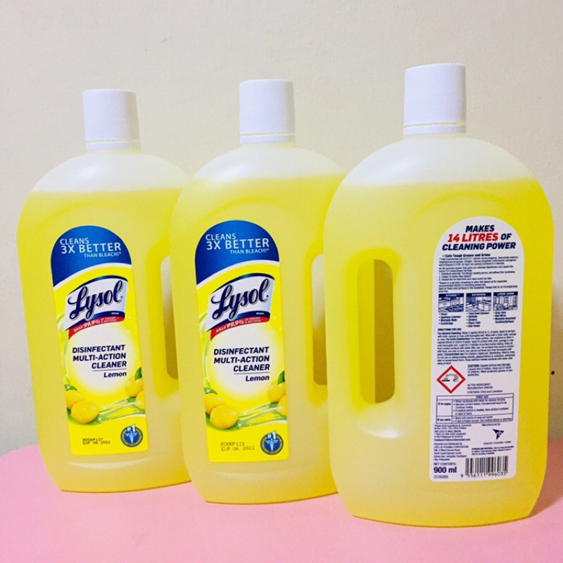 Lysol Disinfectant Multi Action Cleaner 900ml | Shopee ...