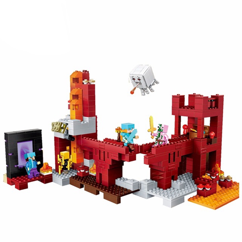 minecraft nether portal lego