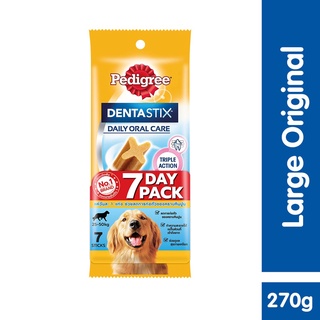 PEDIGREE Dentastix Dog Treats - Large Treats for Dogs, 270g. Dental Dog Treats for Adult Dogs