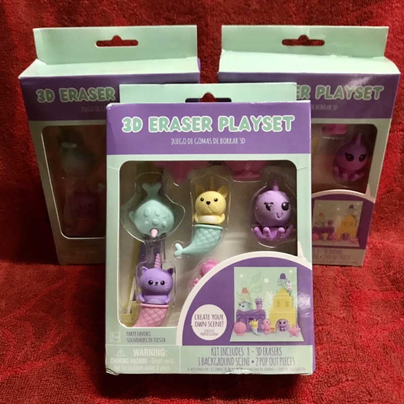 Cute 3D Eraser Playset Shopee Philippines